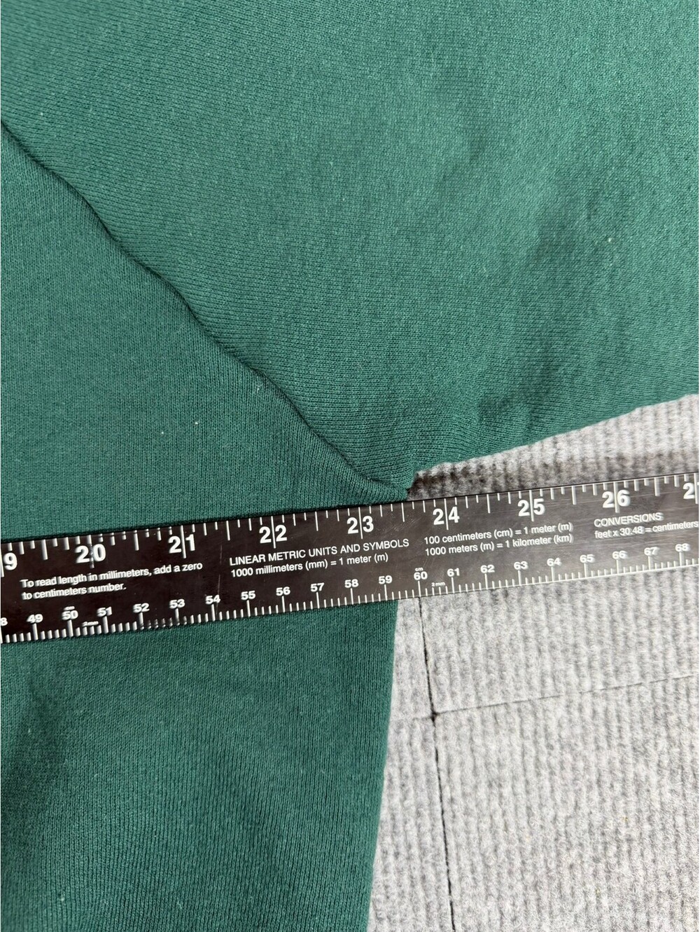 Vintage 90s Fruit of the Loom Sweatshirt XL Forest Green USA Blank - Picture 5 of 5